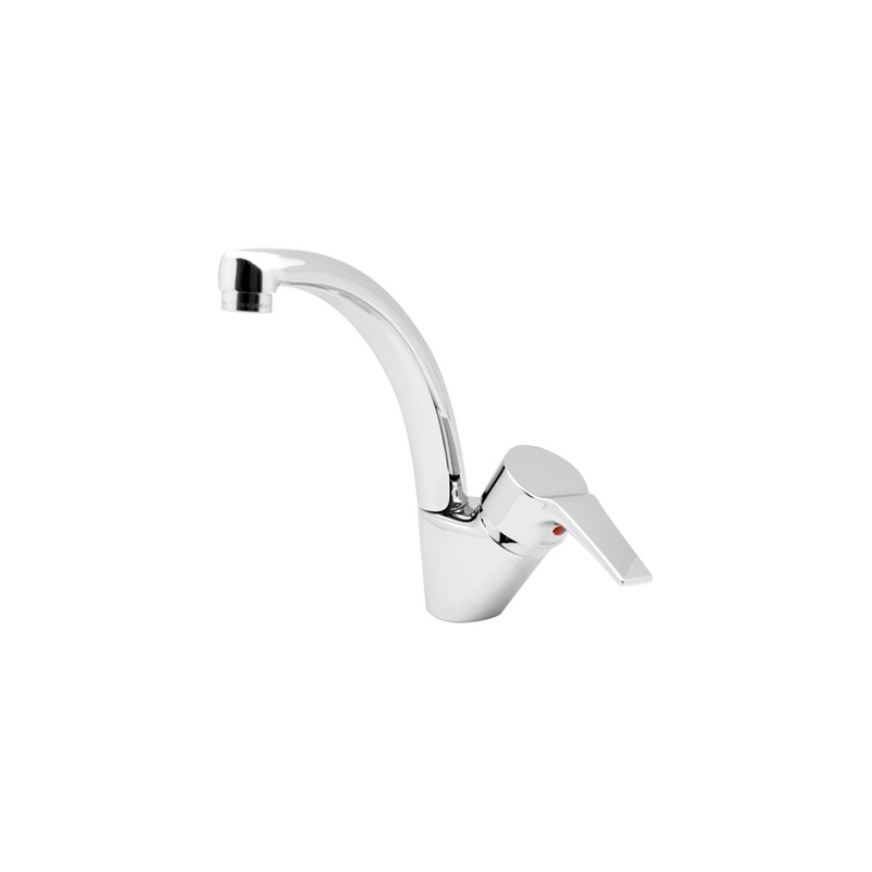 Monocomando Monoforo Lavello Maniglia Laterale Serie Flat - Cromo 250-F926