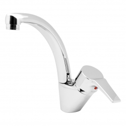 Monocomando Monoforo Lavello Maniglia Laterale Serie Flat - Cromo 250-F926