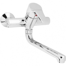 Monocomando Lavello A Muro Serie Flat - Cromo 250-F941
