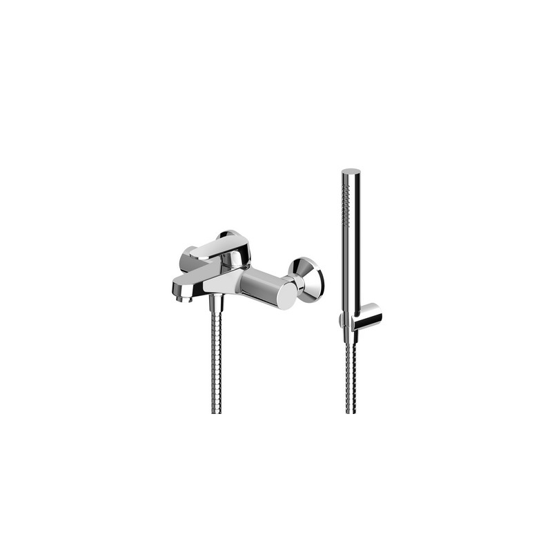 Monocomando Vasca-doccia Esterno C/accessori Serie Sun - Cromo 250-N130