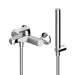 Monocomando Vasca-doccia Esterno C/accessori Serie Sun - Cromo 250-N130