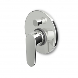 Monocomando Incasso Doccia Con Deviatore Serie Sun - Cromo 250-N145