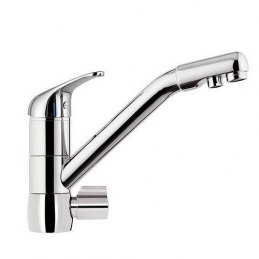 Miscelatore Lavello A 3 Vie D'ingresso Con Bocca Girevole Epic - Cromo 272-E066