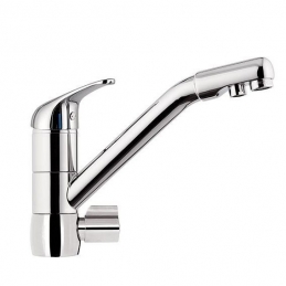Miscelatore Lavello A 3 Vie D'ingresso Con Bocca Girevole Epic - Cromo 272-E066