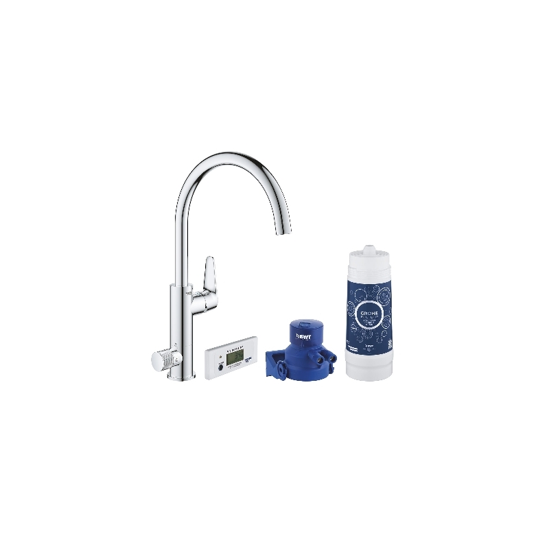 Miscelatore Per Lavello Blue Pure Baucurve Con Sistema Filtr. Acqua - Cromo 273-H30385-000