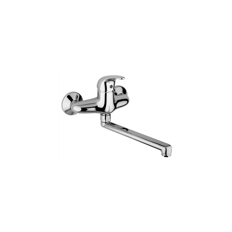 Miscelatore Monoc. Lavello A Muro Nettuno Due - Cromo 274-N350