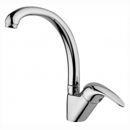 Miscelatore Monoc. Lavello Canna Alta Linea Nettuno Due - Cromo 274-N362