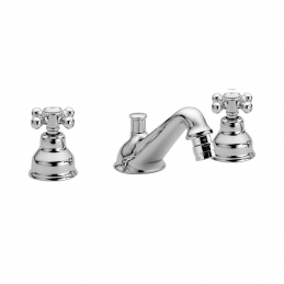 Batteria Bidet 3 Fori Con Bocca Erogazione Viola - Cromo 274-TV221