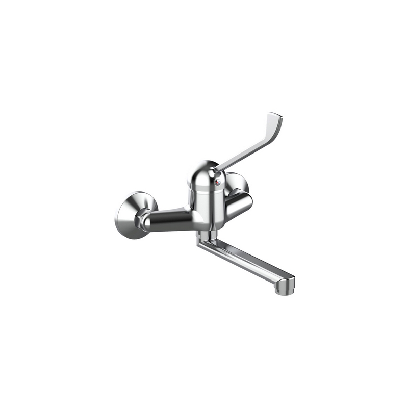 Miscelatore Monocomando Lavello A Muro Con Leva Clinica Linea Ten - Cromo 276-T351