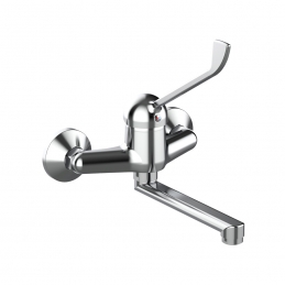 Miscelatore Monocomando Lavello A Muro Con Leva Clinica Linea Ten - Cromo 276-T351