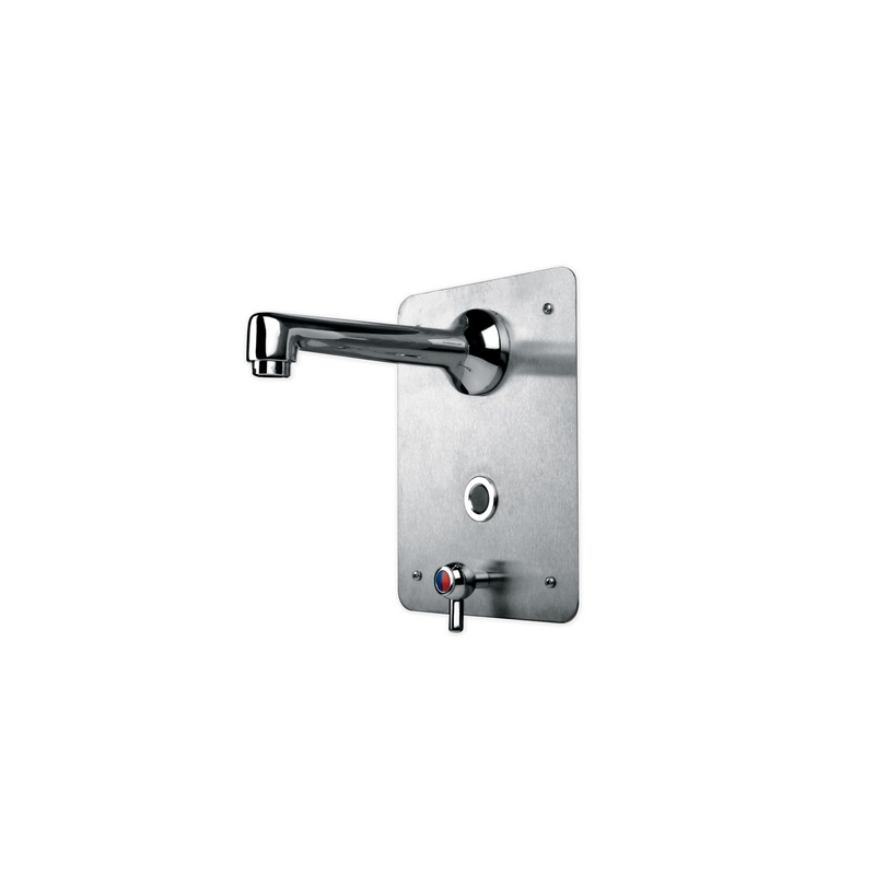 Miscelatore A Fotocellula Per Lavabo A Canale - Alim. Batteria 6v Litio 280-TR8007-B