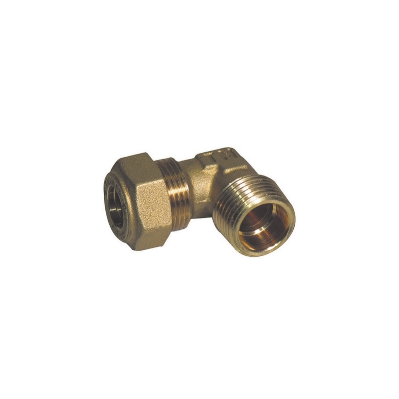 Gomito A 90° O-ring Gas Maschio Conico Tiemme - 1/2 X 10 303-1354-0410