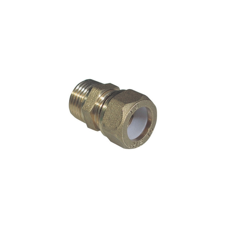 Nipple Maschio Bicono Per Rame Con Ogiva Teflon Tiemme - 3/8 X 10 311-1200-0310