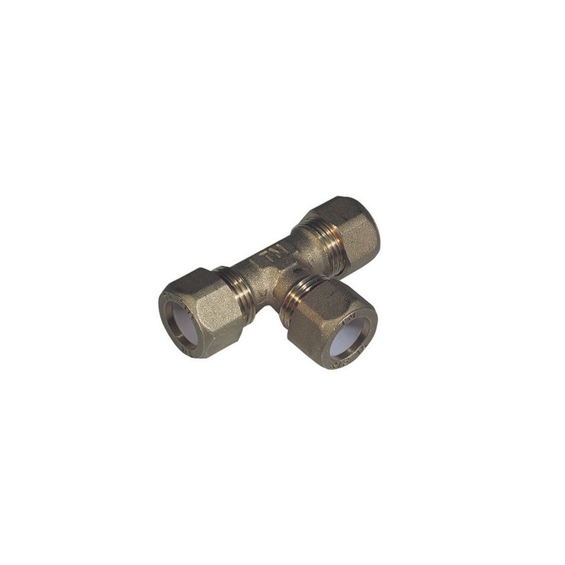 Tee Con Tre Dadi Per Rame Con Ogiva Teflon Tiemme - 1/2 X 16 311-1207-0416