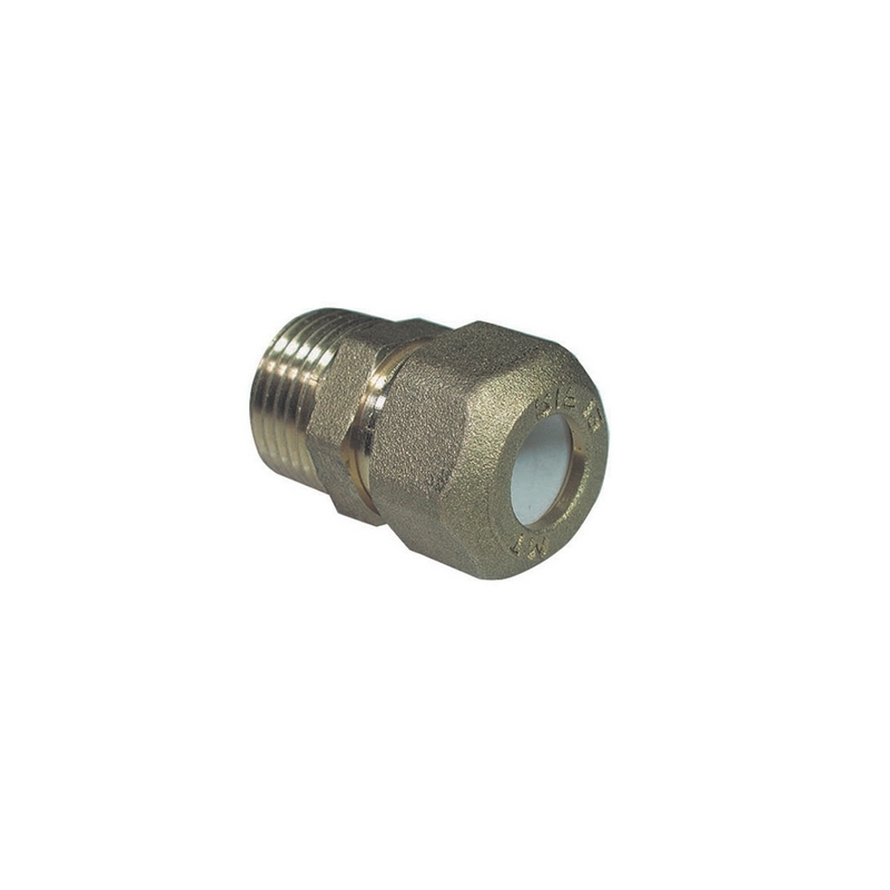 Nipple Maschio Bicono Per Rame Con Ogiva Teflon Tiemme - 1/2 X 12r 311-1250-0412