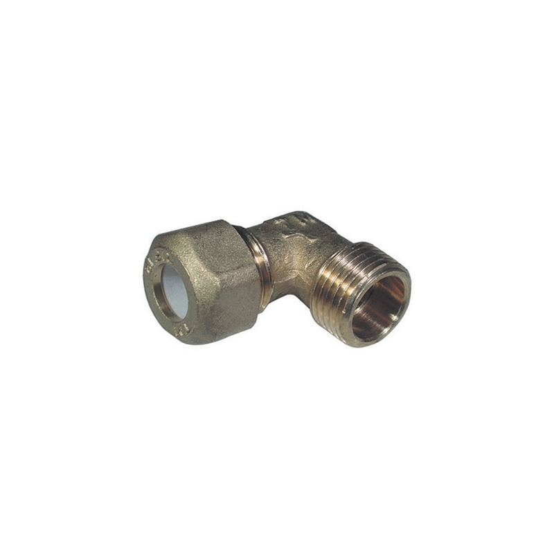 Gomito Maschio Per Rame Con Ogiva Teflon Tiemme - 1/2 X 10r 311-1254-0410