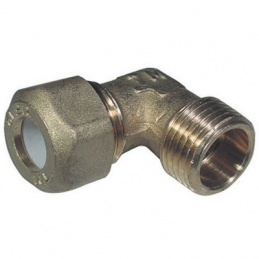 Gomito Maschio Per Rame Con Ogiva Teflon Tiemme - 1/2 X 12r 311-1254-0412