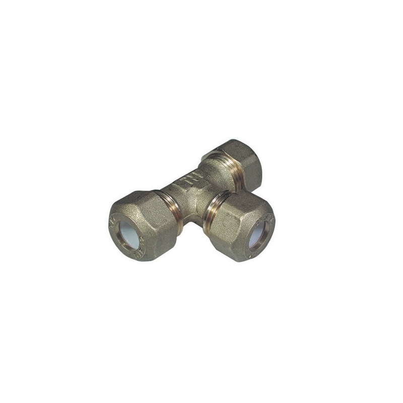 Tee Con Tre Dadi Per Rame Con Ogiva Teflon Tiemme - 1/2 X 12r 311-1257-0412