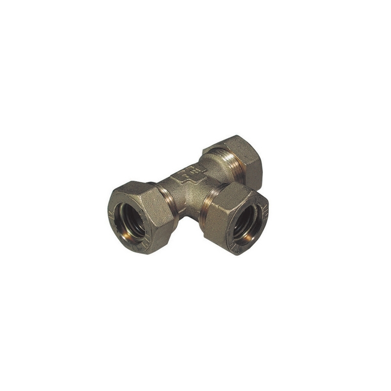 Raccordo A Tee Con 3 Dadi O-ring Tiemme - 12 314-1307-12