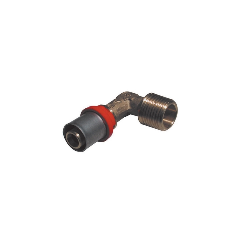 Raccordo Press Curvo Maschio Per Multistrato - 1/2 X 16 -conf 317-1654-K0416