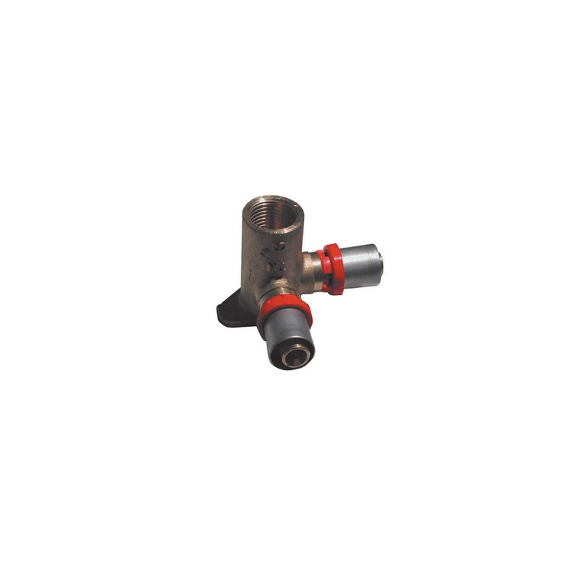 Raccordo Press Curvo Femmina Con Flangia Doppia Per Multistrato - 1/2 X 20 317-1676-0420
