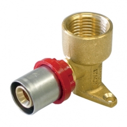 Raccordo Press Curvo F Con Flangia Compact Per Multistrato - 20 X 2,0 -1/2" 317-CT1656-0420