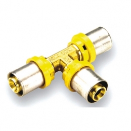 Raccordo Per Multistrato Gas A T Ridotto - Diam. 20 X 16 X 16 317-G2657R-201616