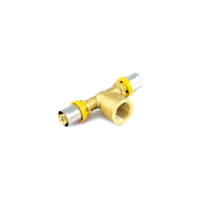 Raccordo Per Multistrato Gas A T Femmina - 16 X 1/2" X 16 317-G2659-1604