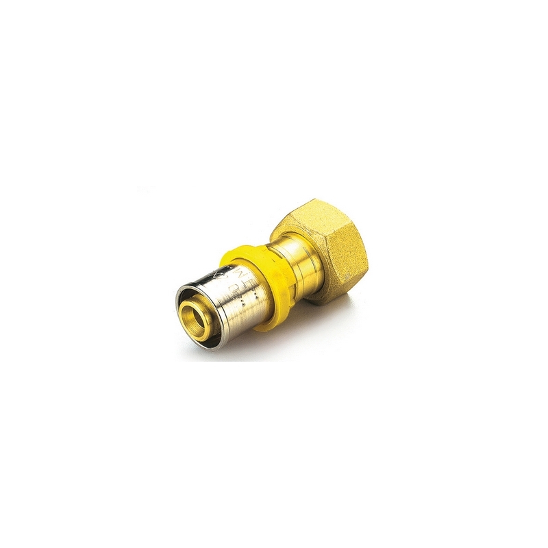 Raccordo Per Multistrato Gas Diritto Con Girello E Guarnizione Piana - 20 X 1/2" 317-G2665-2004