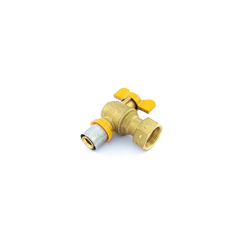 Valvola A Sfera Per Multistrato Gas A Squadra Con Leva E Girello Folle - 20 X 3/4" 317-G2692-2005