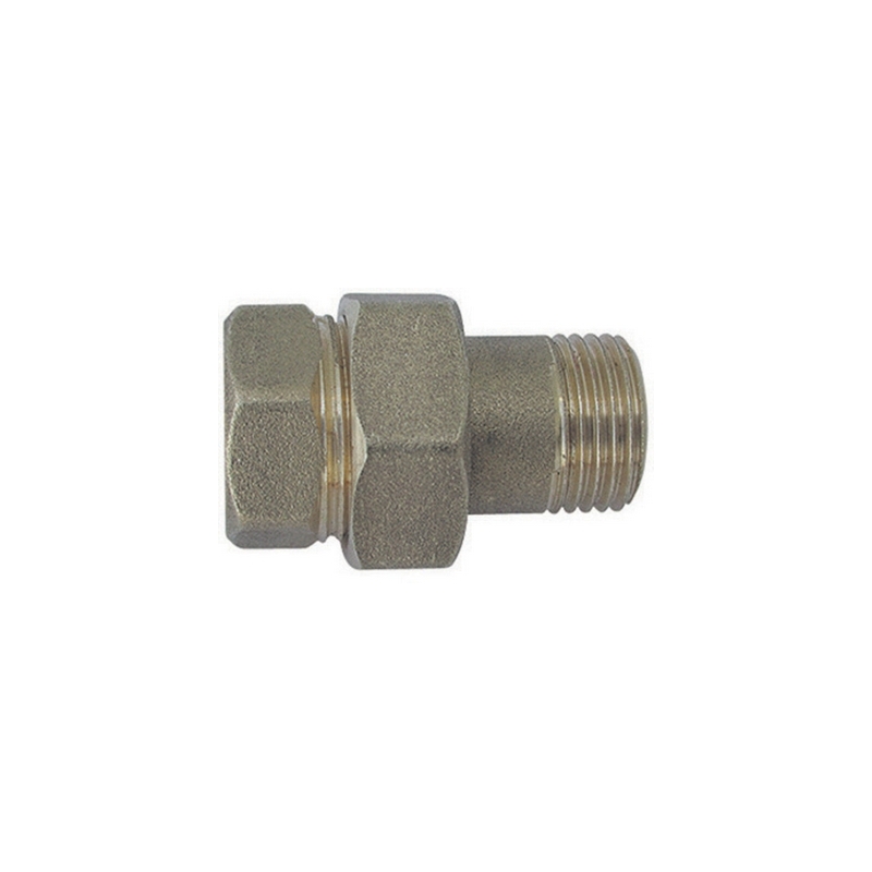 Raccordo Diritto Mf 3 Pezzi Ottone Giallo - 3/4 319-1555-05