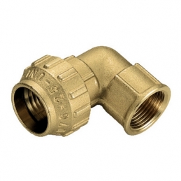 Raccordo Curvo Femmina In Ottone Tiemme - 3/4" X 25 332-T3465CR-0525