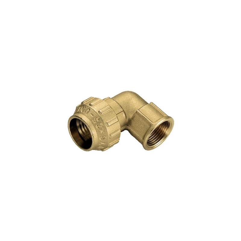 Raccordo Curvo Femmina In Ottone Tiemme - 2" X 63 332-T3465CR-0963