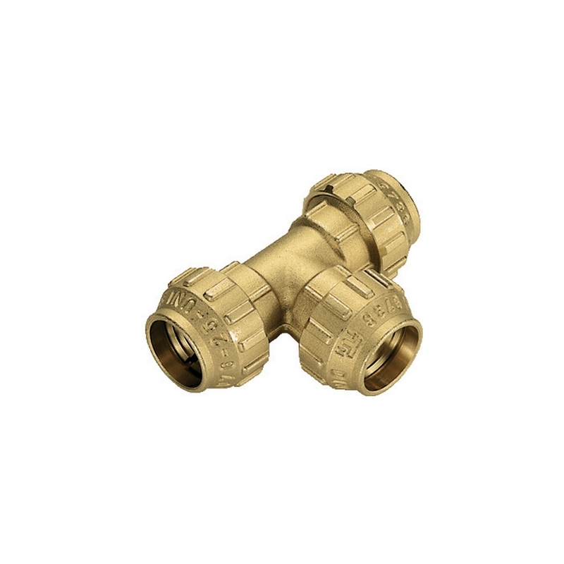 Raccordo A Tee In Ottone Tiemme - Diam. 63 332-T3467CR-63