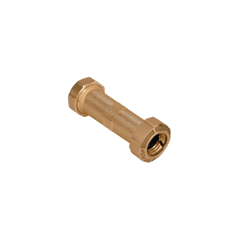 Monogiunto Diritto Prolungato Per Pe/pe Con Anello Ottone - 25 X 25 Lungh. 125 Mm 332-TF1003L-25