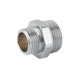 Niplles Doppio Ridotto Mm Ottone Cromo - 3/8 X 1/2 343-C004-0304