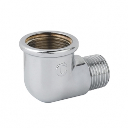 Gomito Ridotto Fm Ottone Cromo - 1" X 3/4 343-C043-0605