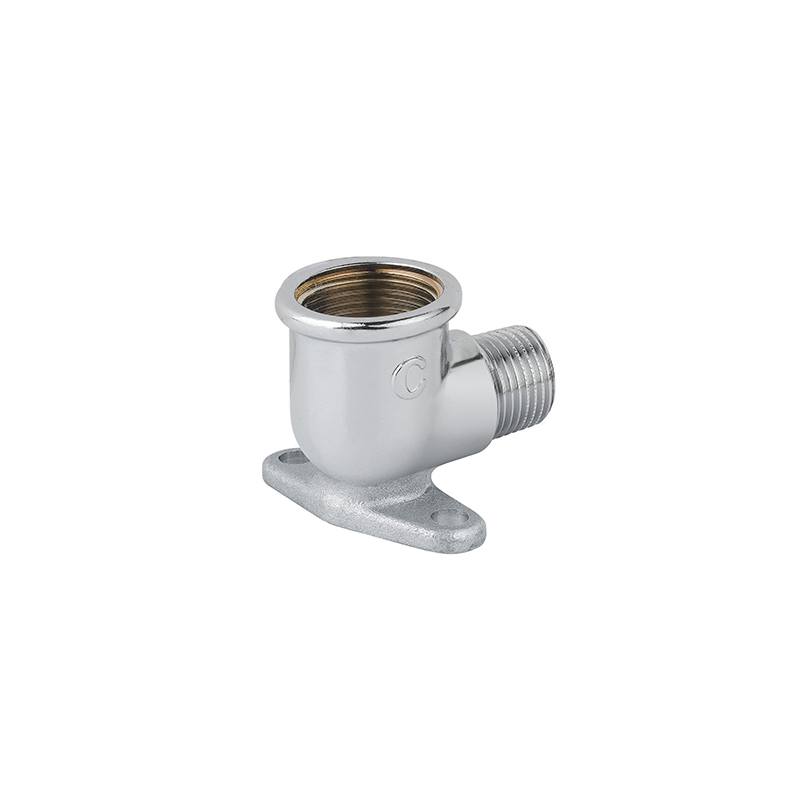 Gomito Mf Con Flangia Ottone Cromo - 1/2 343-C083-04