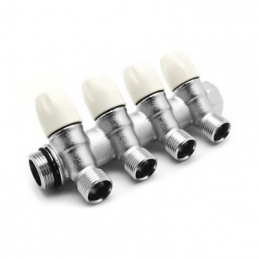 Collettore Lineare Con Rubinetti D'arresto 4 Derivazioni - 3/4 X 1/2 320-18664