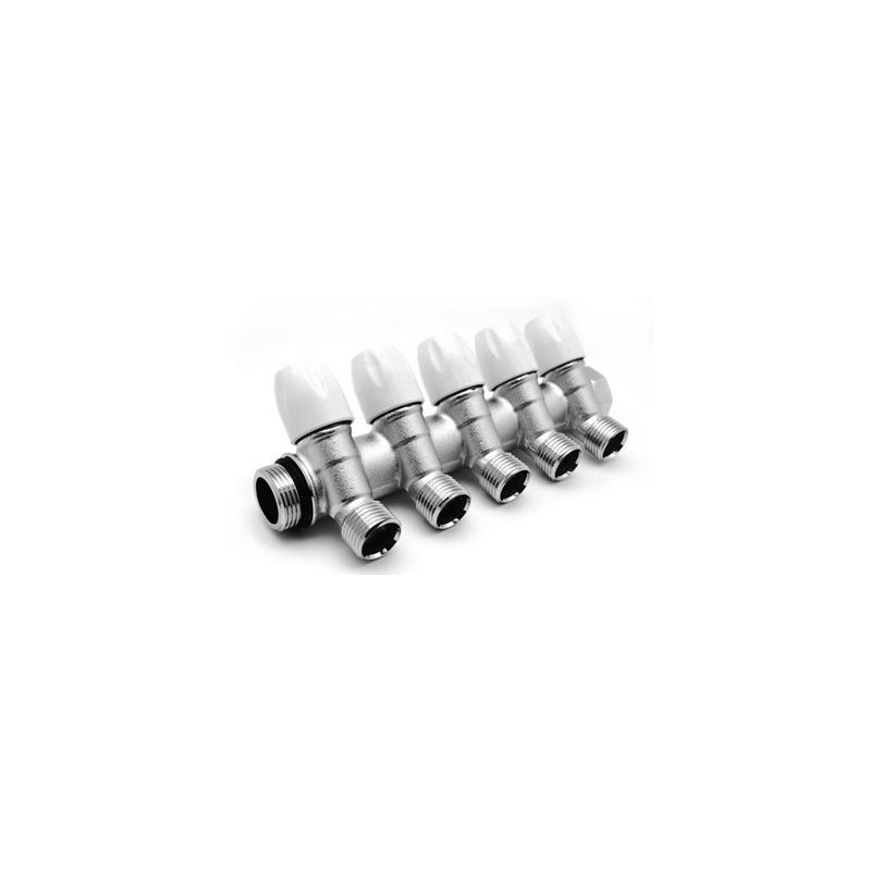 Collettore Lineare Con Rubinetti D'arresto 5 Derivazioni - 3/4 X 1/2 320-18665