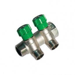 Collettore Lineare Con Rubinetti D'arresto 2 Derivazioni Impex - 3/4 X 1/2 320-B18662
