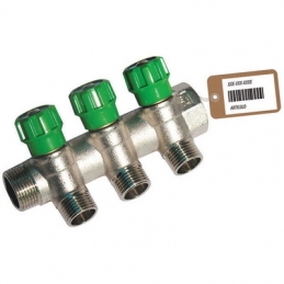 Collettore Lineare Con Rubinetti D'arresto 3 Derivazioni Impex F-brico - 3/4 X 1/2 320-B18663F
