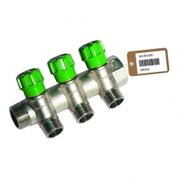 Collettore Lineare Con Rubinetti D'arresto 3 Derivazioni Impex F-brico - 3/4 X 1/2 320-B18663F