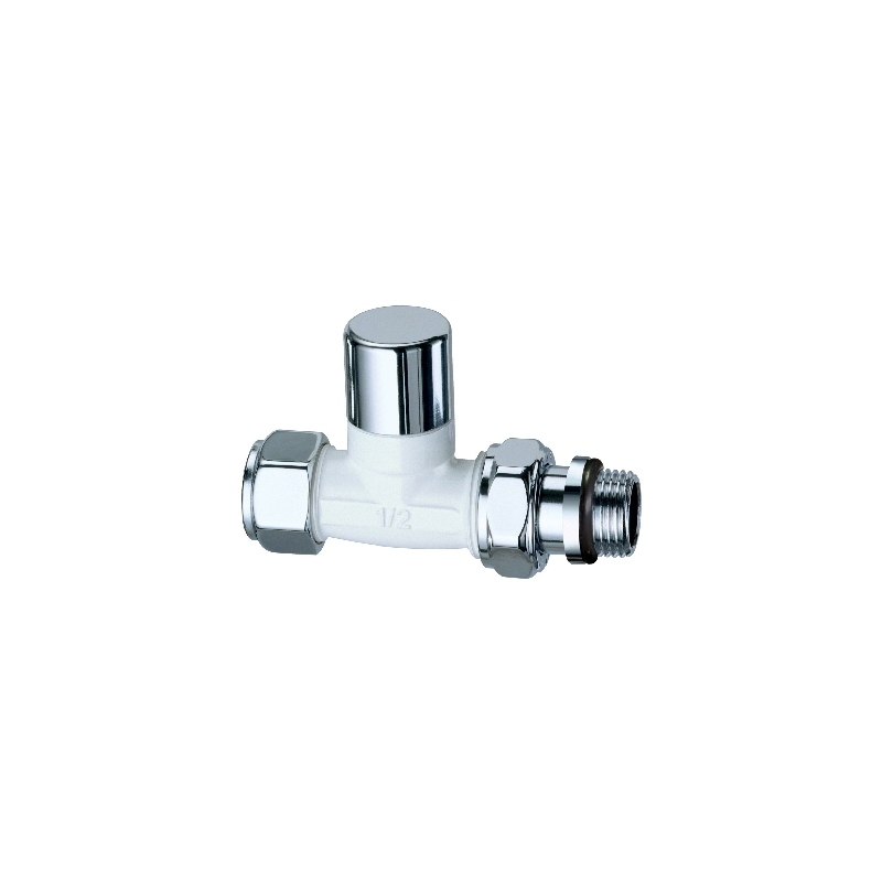 Detentore Diritto Bianco-cromato Completo Di Calotta - 1/2 321-0215-04