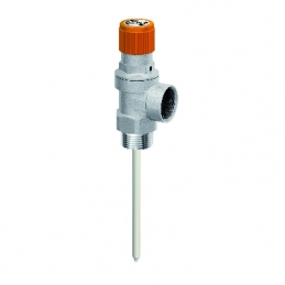 Valvola Di Sicurezza Combinata Cromata Per Impianti Solari - 6 Bar - 1/2mx1/2f 321-2009-0406
