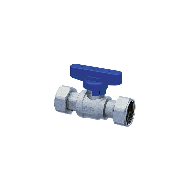 Valvola D'intercettazione A Sfera F-f Cromata Con Calotte Mobili - 3/4" 321-3037-05