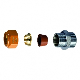 Niplex Maschio Completo Di Kit Di Tenuta Per Impianti Solari - 3/4 - Diam. 18 321-5870-0518