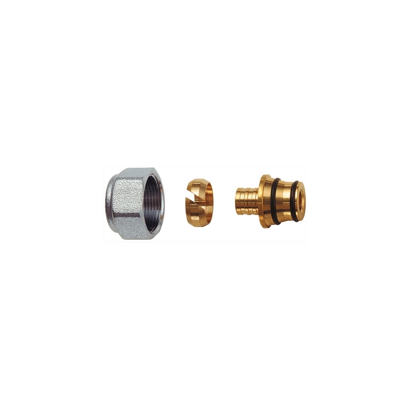 Kit Per Tubo Multistrato 24x19 Calotta Cromato - Diam. 15 X 2.5 321-6052-1525