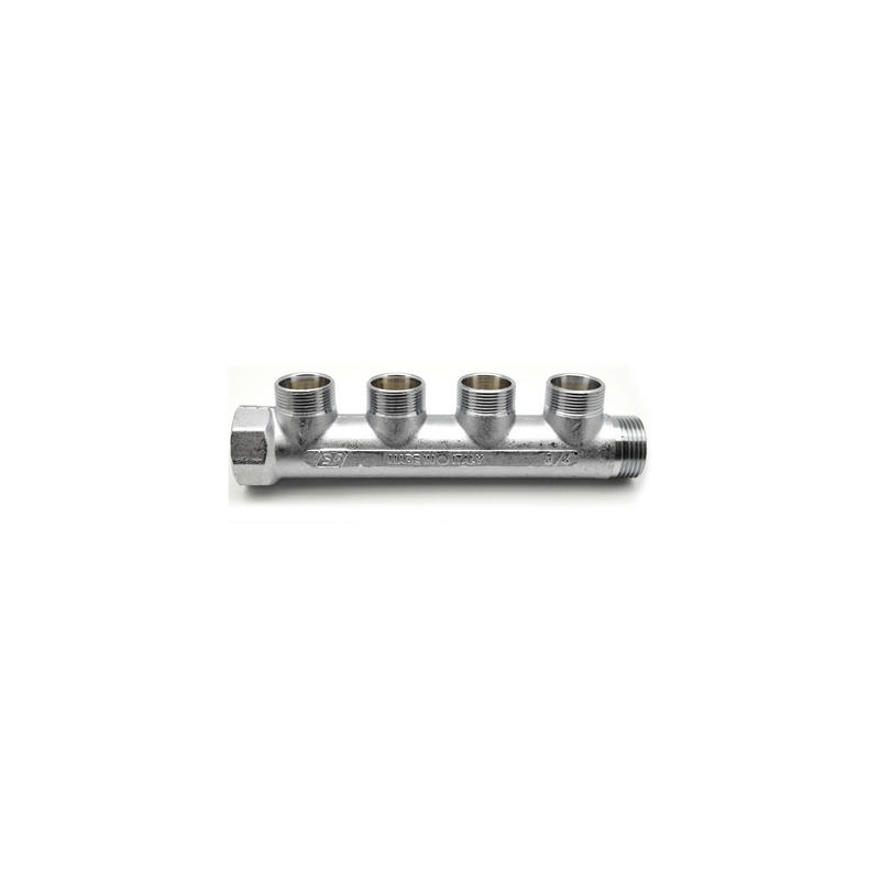 Collettore 4 Derivazioni M.f. - Cromo 3/4" 322-3024-05