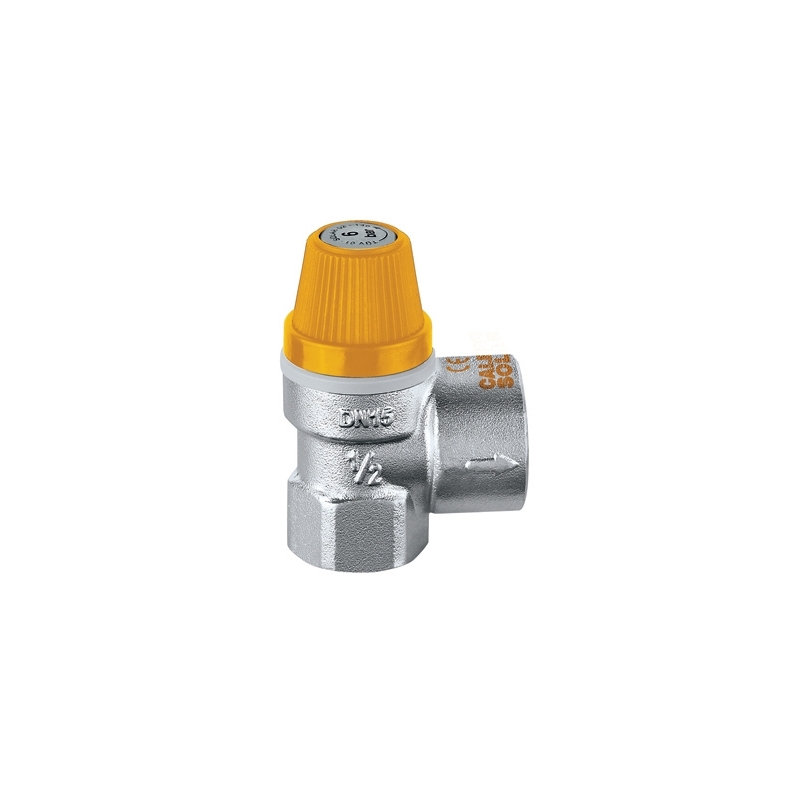Valvola Di Sicurezza Per Impianti Solari - 1/2 X 3/4 - 6 Bar 323-253-046
